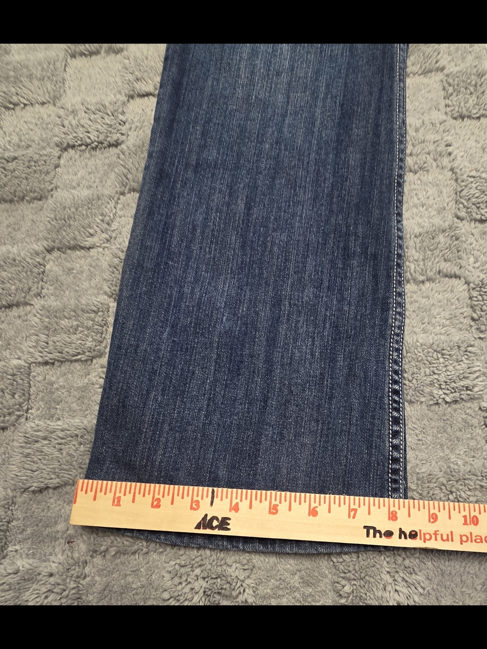 Seven7 Women's Blue Jeans Rhinestone Size 12 Boot Cut Medium Wash - Picture 5 of 14